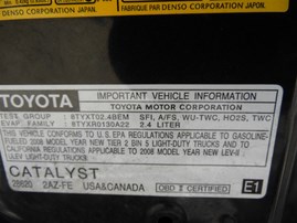 2008 Toyota Rav4 Black 2.4L AT 4WD #Z22863